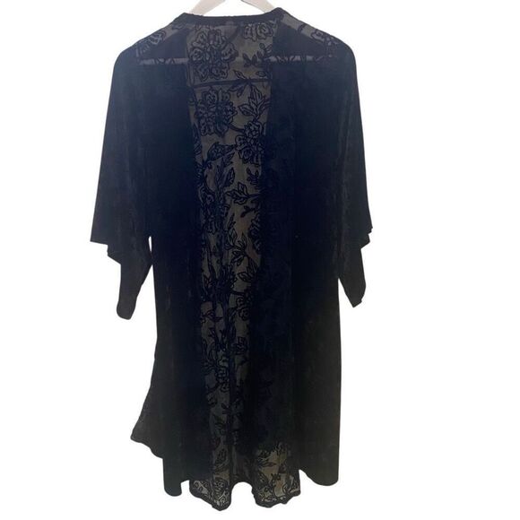 Knox Rose Velvet Lace Cardigan – Medium/Large – Gothic Floral Boho Witchy Cottag - Picture 5 of 5